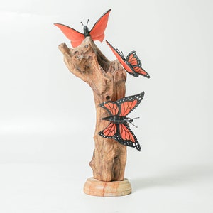 Wooden Butterfly 11 Inch / 30 cm, Wood Carving, Unique Gift, Bedroom Decor, Office Decor, Living Room, Gift Idea, Housewarming