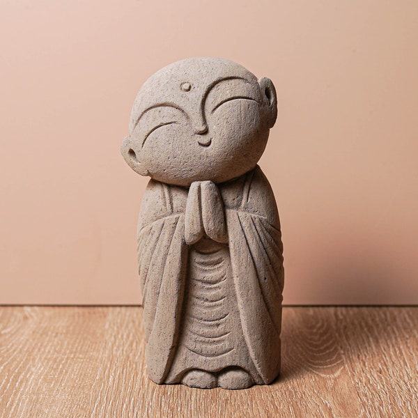 Jizo statue 9 inch / 22 cm Stune Statue, Jizo Figurine, Jizo Buddha, Buddha Statue, Buddha Figurine, Buddha Jizo, Zen Statue,Japanese Buddha