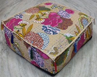 New 40" Square Pouf Ottoman Cover 18" Decorative Pouf Ottoman Cover - 20X20" Box Seating Pouf - 18x18" Pouf Ottoman UNFILLED POUF- All Sizes