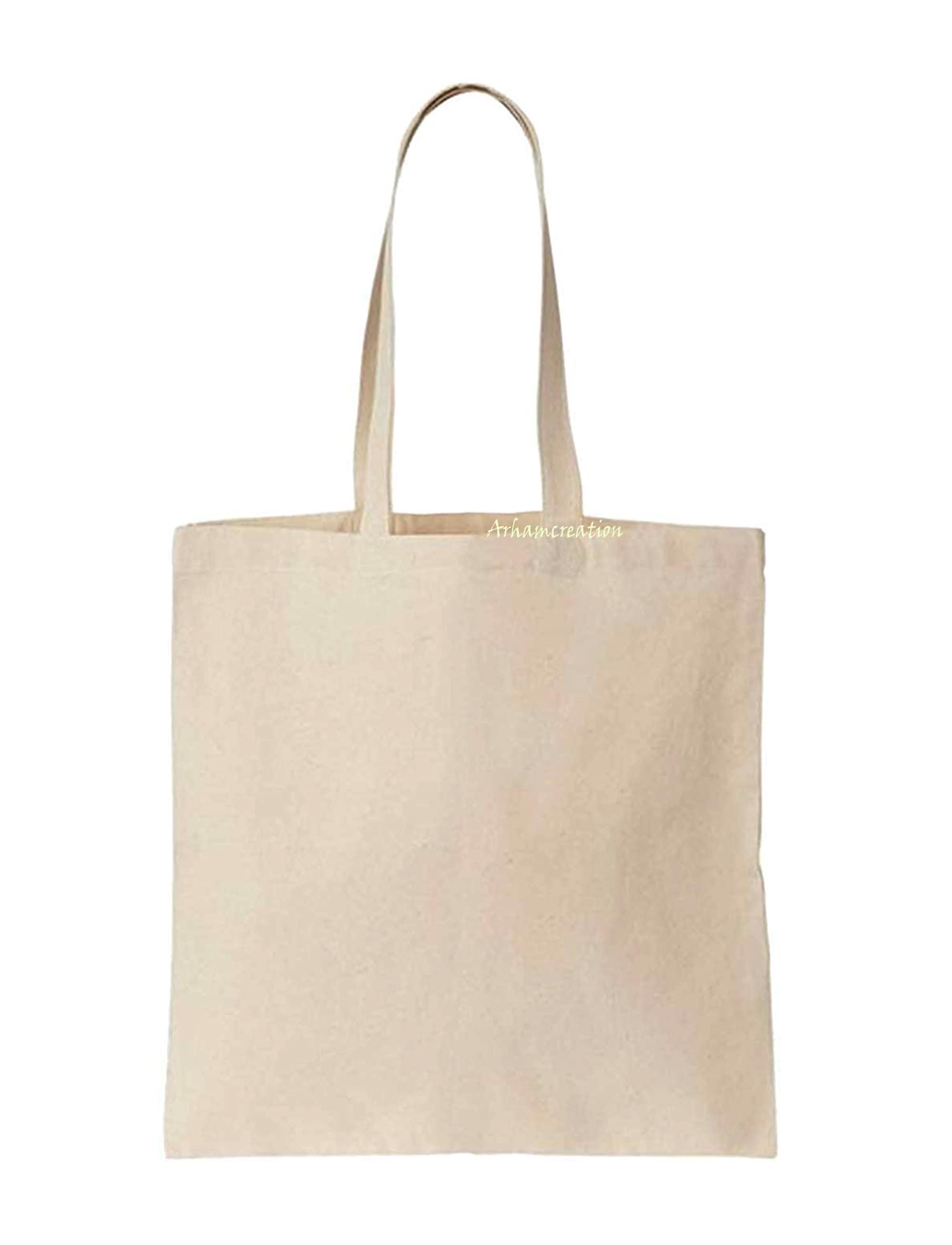 10 pcs lot Plain Natural Cotton Shopping Tote Bags Eco Etsy