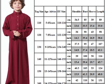 Enfants musulmans Jubbah, Jubba, Thobe, Thoab, caftan, Kaudura Qamees, enfants saoudiens, garçons Daffah Thobe caftan arabe islamique Jubba Vêtements saoudiens