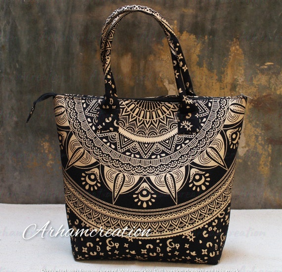 Mandala Cotton Women's Bags Shoulder Carry Bag Handbag Beach Indian Throw Mandala Cotton Women's Bags Shoulder Carry Bag Handbag Beach Indian Throw
