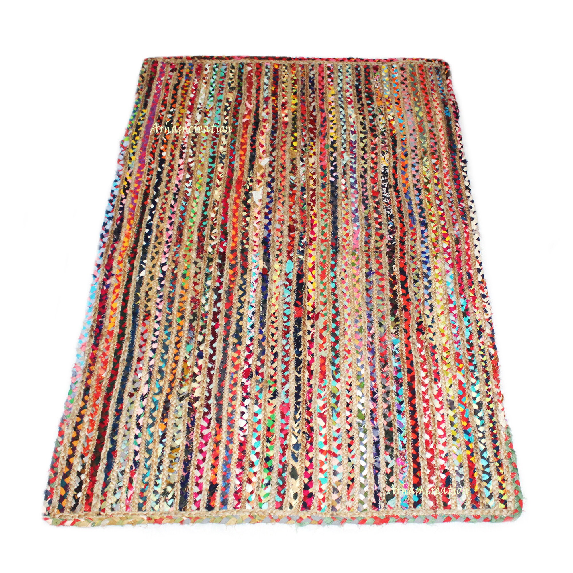 Bathroom Rug 3X5 Feet Rug Colorful Striped Rug Floor Etsy