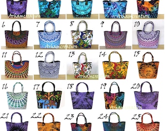 New Design Women Tote Shoulder Bag Handbag Ladies Velvet Cotton Indian Bags 