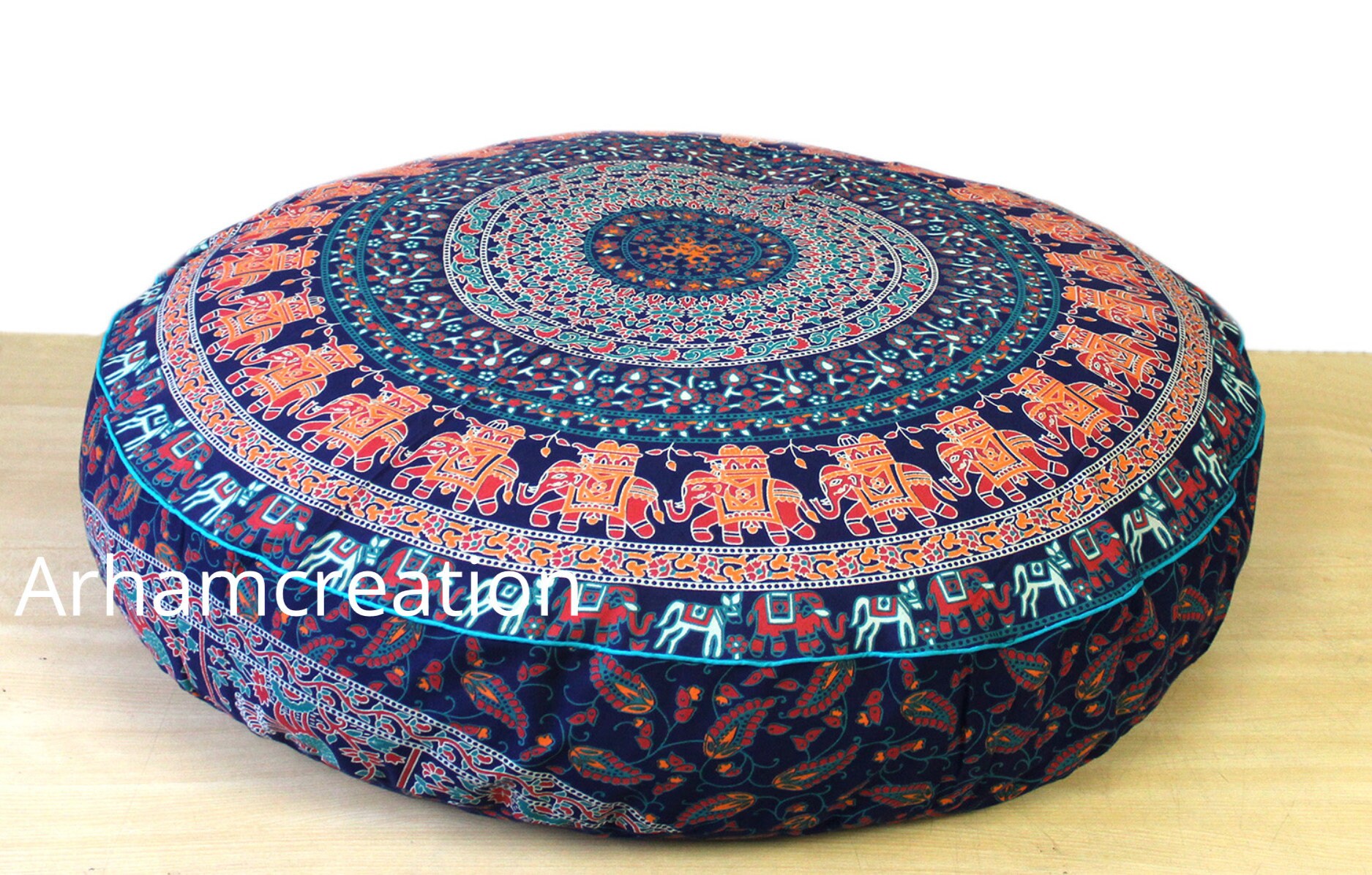 New Collection Of 35X6 Round Cushion Cover/ Floor Etsy