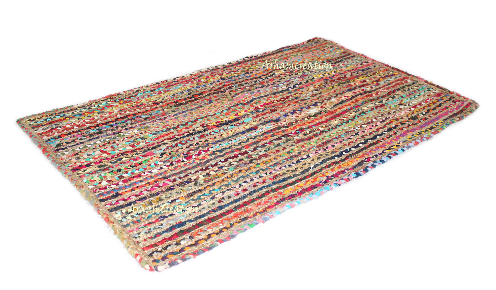 Bathroom Rug 3X5 Feet Rug Colorful Striped Rug Floor Etsy