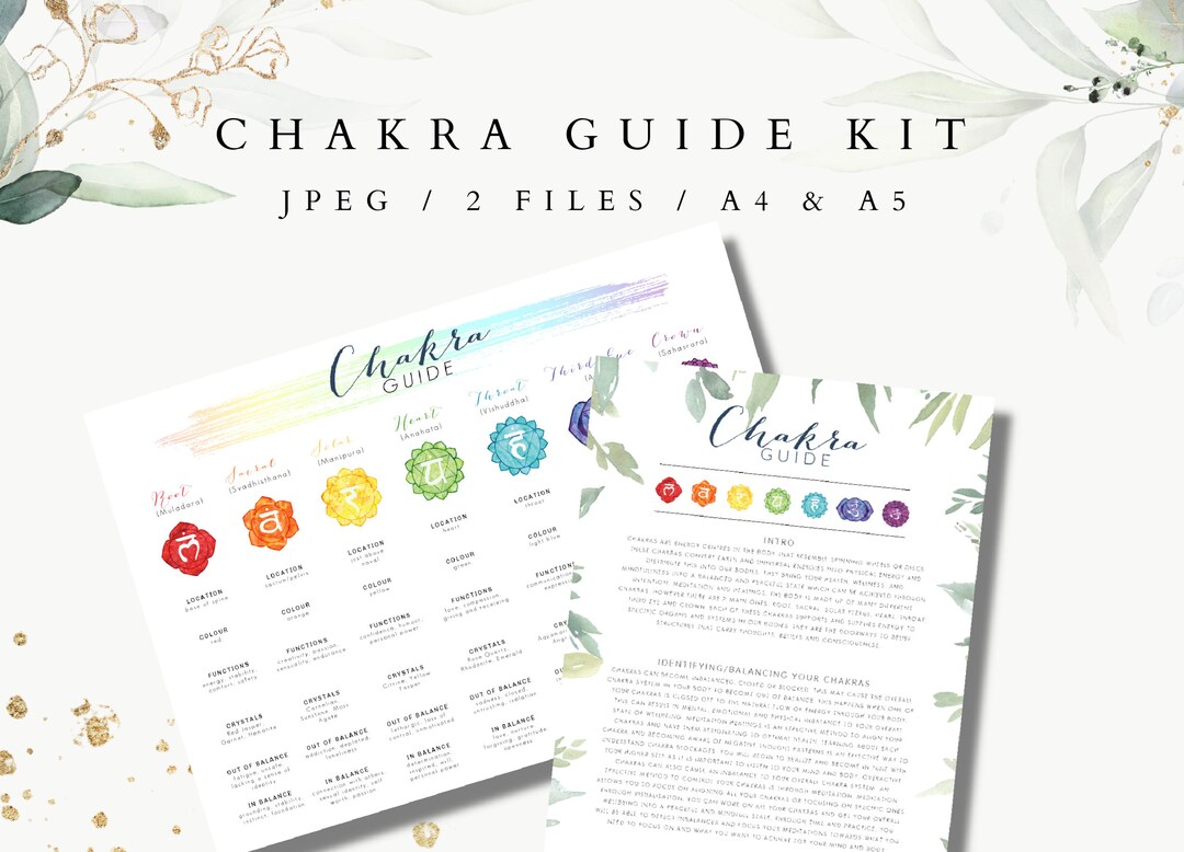 Chakra Clientform Chakra Guide Kit / Chakra Balancing / Spiritual, Chakra Wheels / Chakra ...