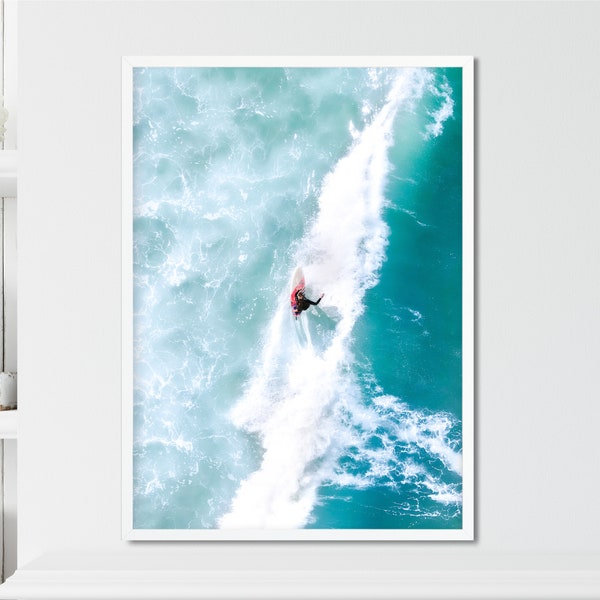 Aerial Surfers Print, Surf Print, Aerial Photography, Aerial View, Aerial Surf, Surfing Photography Aerial Beach Print Aerial photo Surf Art