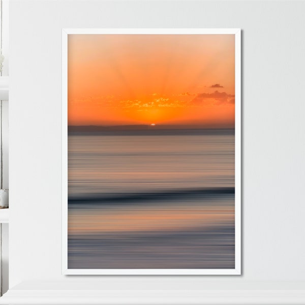 Sunset Wall Art Printable, Sunset Photography Digital DOWNLOAD, Ocean Sunset Wall Art and Home Decor Printables