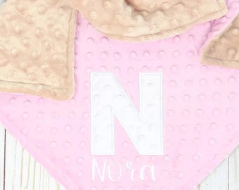 Embroidered Minky Baby Blanket | Personalized Name, Initials