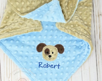 Baby Minky Blanket | Puppy Minky Baby Blanket | Personalized Minky Blanket | Minky Baby Blanket | Personalized Baby Shower Gift | Blanket