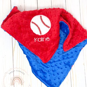 Baby Minky Blanket | Baseball Baby Blanket | Personalized Minky Blanket | Minky Baby Blanket | Personalized Baby Shower Gift