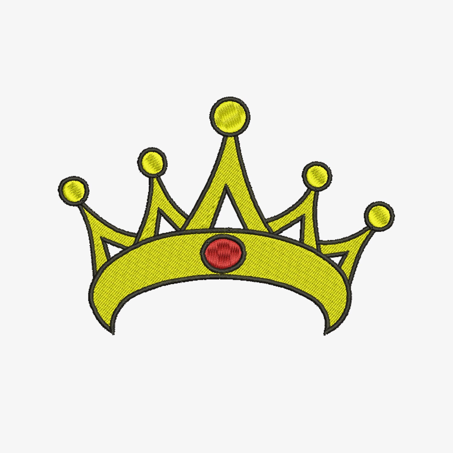 6 size Queen crown Embroidery design Instant Download 8 Etsy