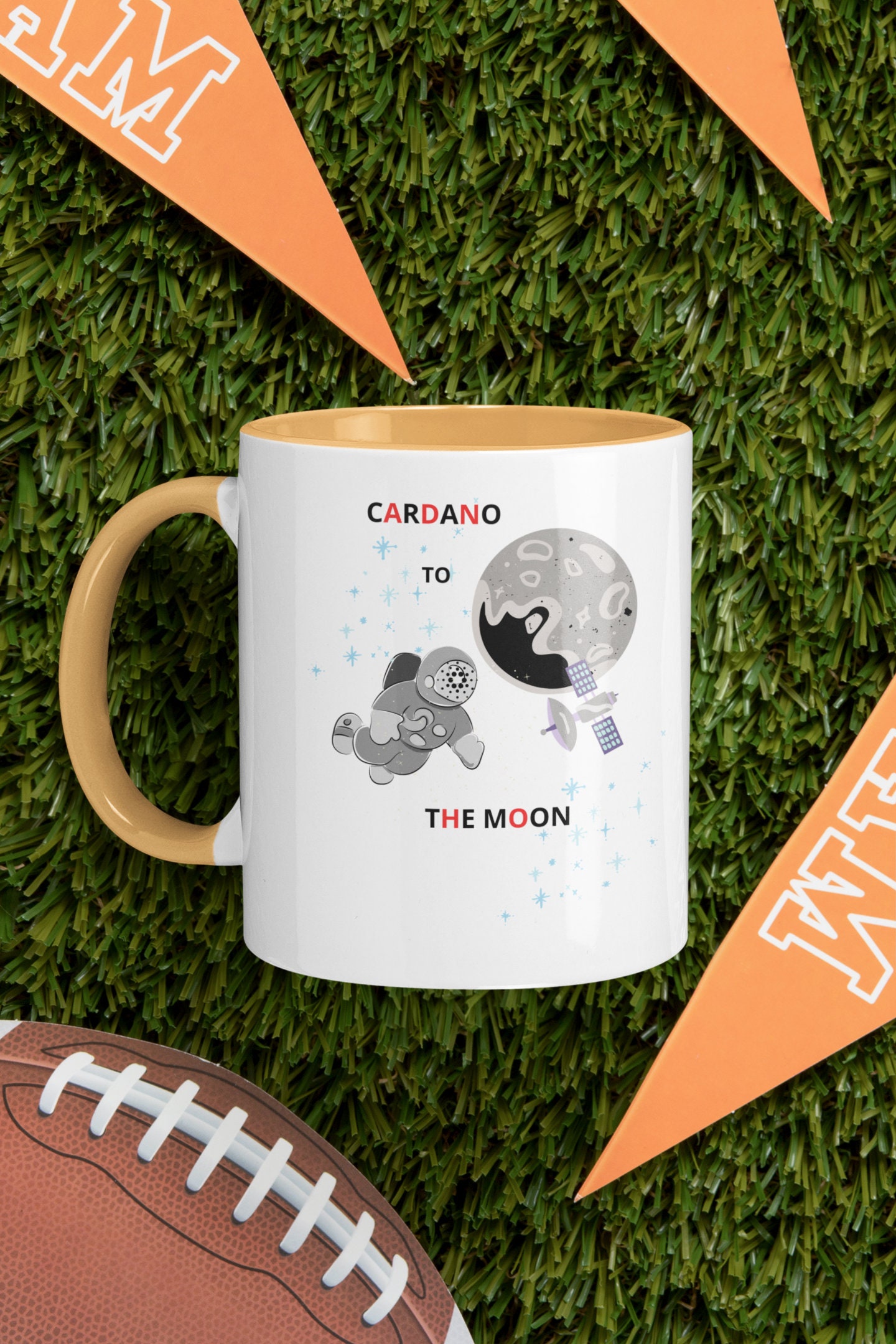 NFT CARDANO Ada to the MOON meme Anime Mug with Colour ...