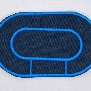 Roller Derby Track Patches Blue