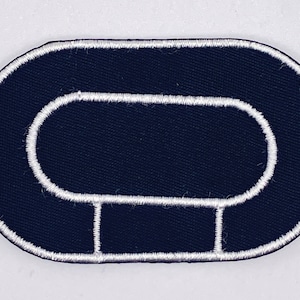 Roller Derby Track Patches White