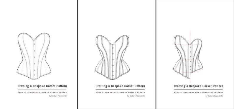 Tutorial Bundle: Drafting and Fitting bespoke Corset Patterns by Royal Black English Language image 2