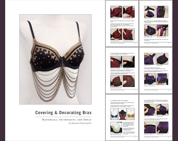 Royal Black Tutorial Covering Decorating Bras English Etsy