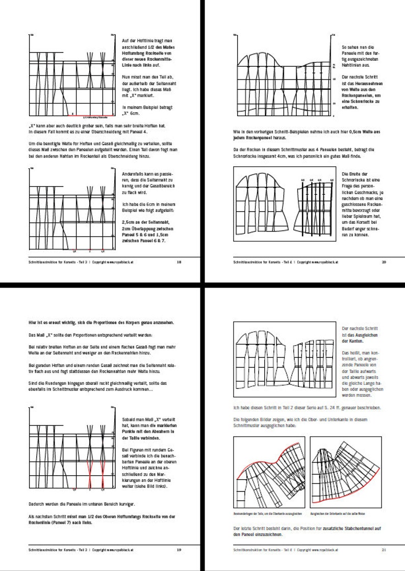 Tutorial Bundle: Drafting and Fitting bespoke Corset Patterns by Royal Black English Language image 4