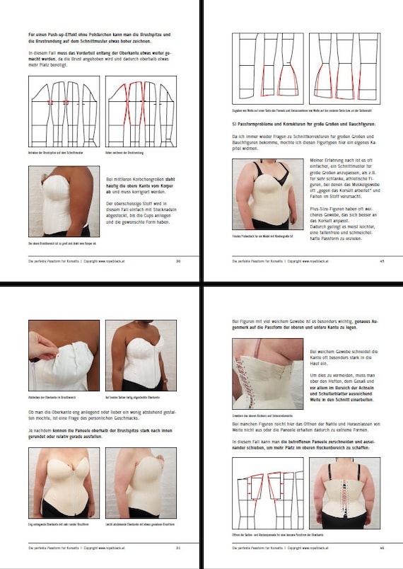 Tutorial Bundle: Drafting and Fitting Bespoke Corset Patterns by Royal  Black English Language 