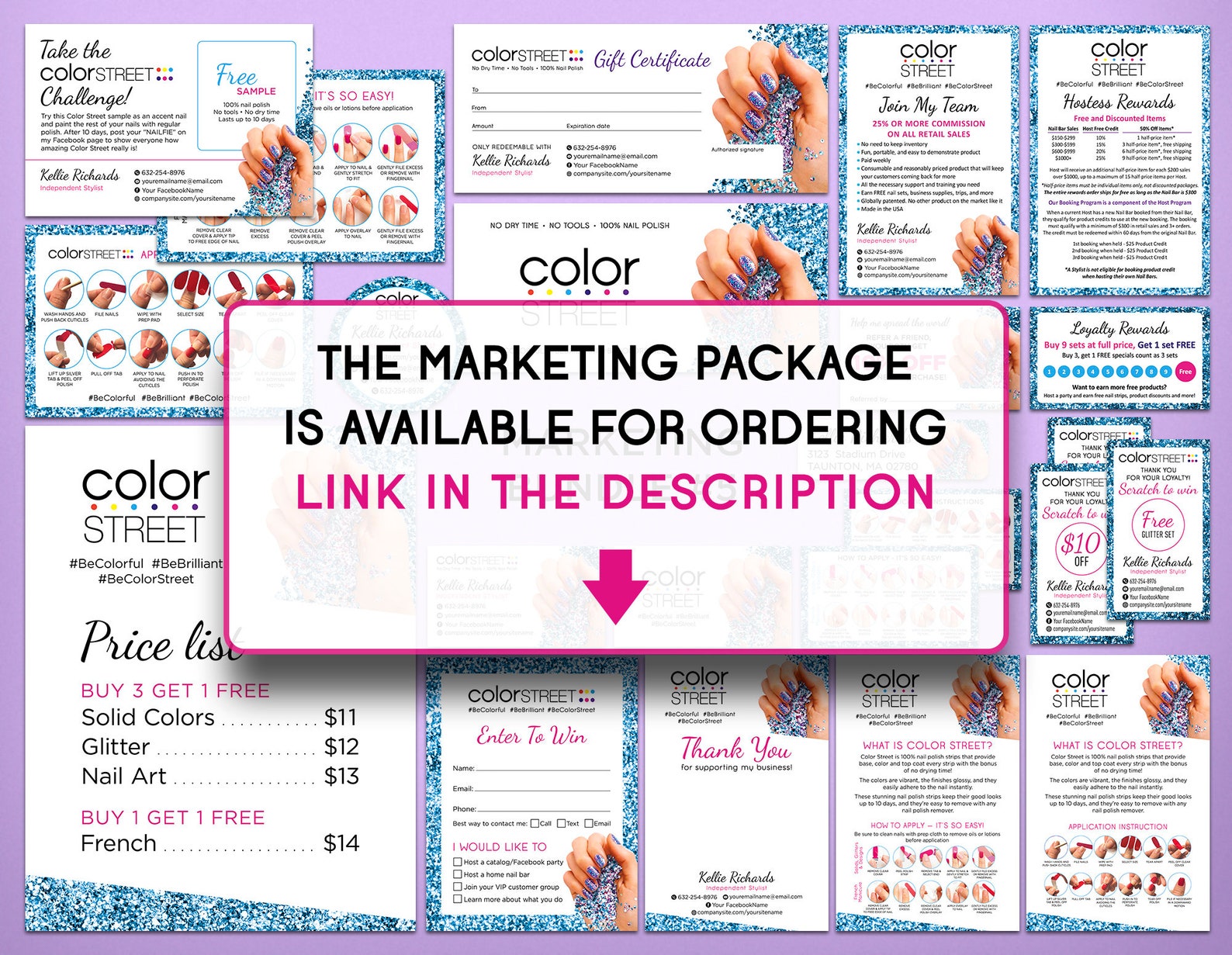 Color Street Price List Color Street Pricing printable color Etsy