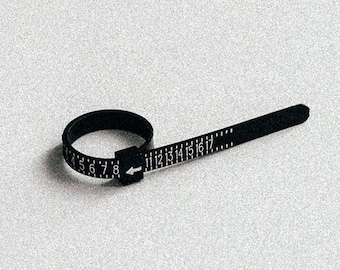 US Ring Sizer Tool • Adjustable Ring Sizer • Full and Half Sizes • Reusable Plastic Ring Sizer • Ring Sizing Tool • Multisizer