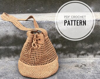 crochet raffia bag pattern