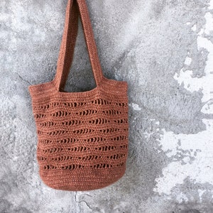 Crochet Bag Pattern, Crochet Tote Bag, Wool Bag Pattern, Modern Crochet ...