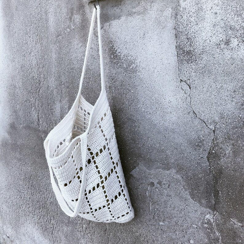 Raffia Tote Bag Pattern Crochet Pattern Raffia Crochet Etsy