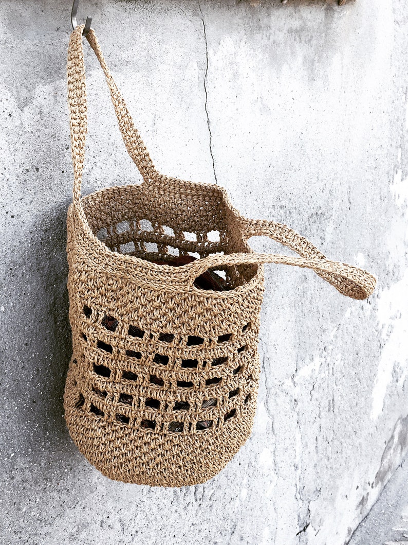 Crochet Bag Pattern Raffia Bag Crochet Raffia Bag Pattern Etsy