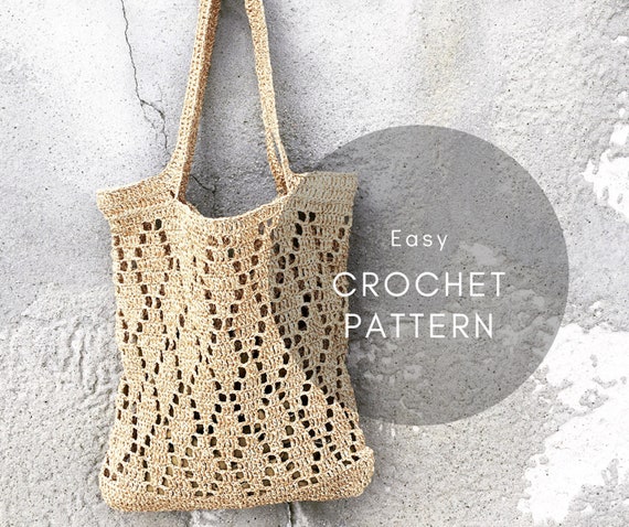 Crochet Pattern DIY Crochet Bag Pattern Tote Bag Crochet 