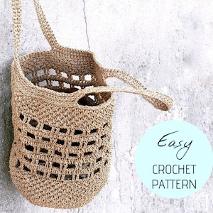 Crochet Bag Pattern, Raffia Bag Crochet, Raffia Bag Pattern - Etsy