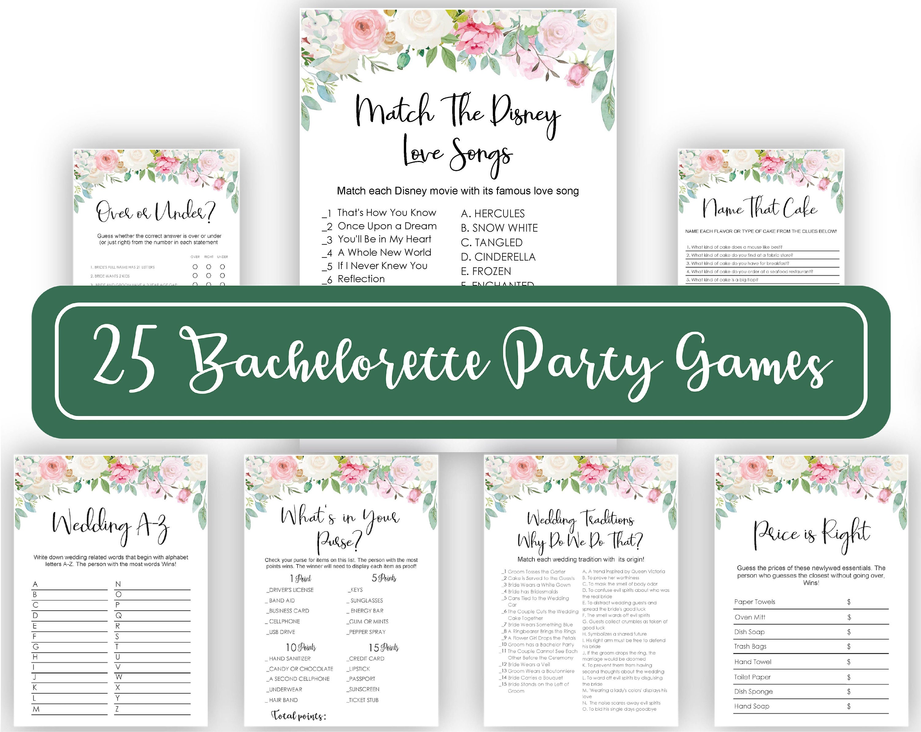 Naughty Bachelorette Game Bridal Shower Games Disney love Etsy