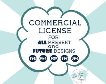 Commercial License for SVG Files, Clipart Commercial Use, No Crediting, Digital Download, Sublimation Designs Downloads, Dxf, Eps, Png, Jpg