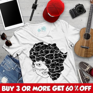 Juneteenth Svg, Donna Nera SVG, Storia Nera SVG, Africa SVG, Ragazza Afro Svg, Png, Dxf, File Svg Per Cricut, Download Di Disegni Per Sublimazione
