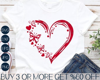 Free Free 233 Heart Shaped Butterfly Heart Svg SVG PNG EPS DXF File