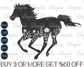 Free Free 111 Floral Horse Svg Free SVG PNG EPS DXF File