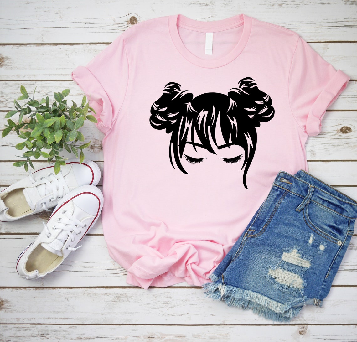 Download Messy Bun SVG Bundle Mom Life SVG Messy Hair Bun SVG Hair | Etsy