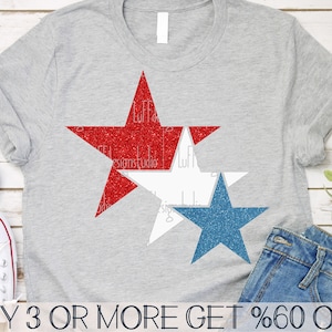 American Stars Png Svg, 4 juli Svg, Amerikaanse vlag Png, 4 juli png, rood wit blauw Svg-bestanden voor Cricut, sublimatie ontwerpen downloads