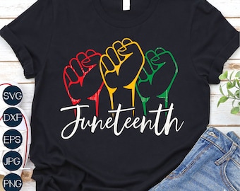 Juneteenth Fist SVG: Black History Design (Digital Download)