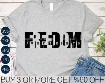 Freedom Juneteenth SVG, Black History SVG, Freeish SVG, Since 1865 SVG, Shirt SVG, Png, SVG-Dateien für Cricut, Sublimation Designs Downloads