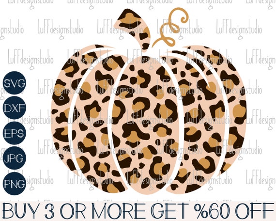 Leopard Pumpkin SVG Fall SVG Pumpkin SVG Cheetah Pumpkin | Etsy