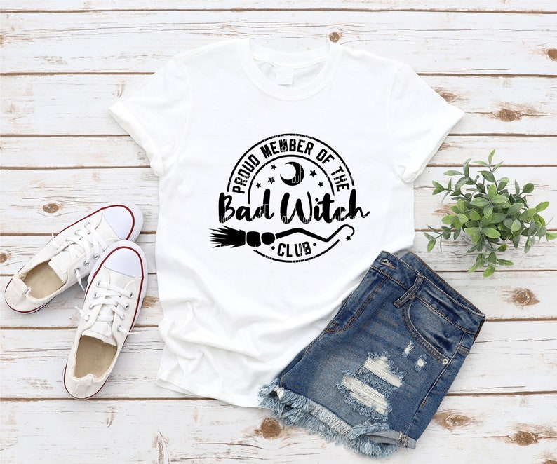 Proud Member Witch Club SVG, Halloween SVG, Witchy SVG, Basic Witch, Halloween Shirt, Png, Files For Cricut, Sublimation Designs Downloads image 3