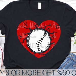 Baseball Mom SVG, Softball Mama SVG, Baseball Love SVG, Heart Svg, Baseball Sister Svg, Png, Files for Cricut, Sublimation Designs Downloads