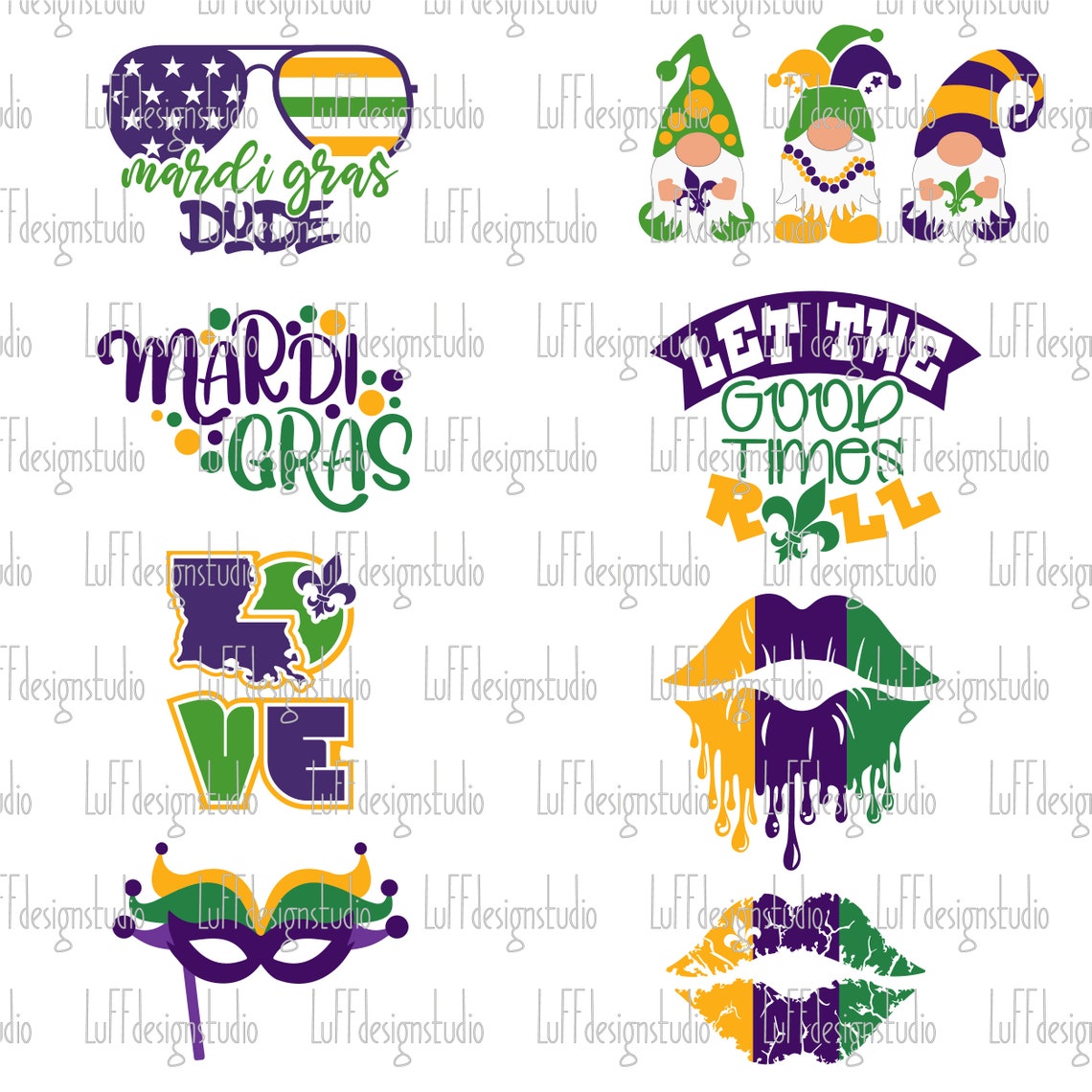 Mardi Gras SVG Bundle Louisiana SVG New Orleans SVG - Etsy