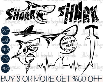 サメのSVGバンドル、Sharkbeat SVG、サメのひれのSVG、サメのクリップアート、人気、シャツ、Png、DXF、Cricut用SVGファイル、昇華デザインのダウンロード