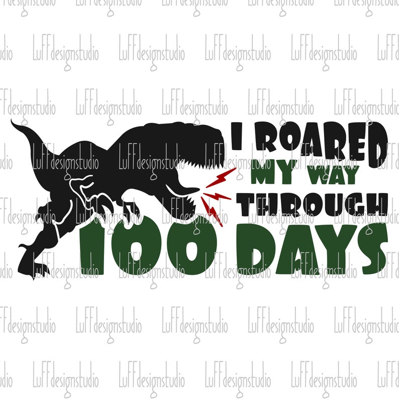 Download 100 Days of School SVG Dinosaur Teacher SVG 100th Day Dino | Etsy