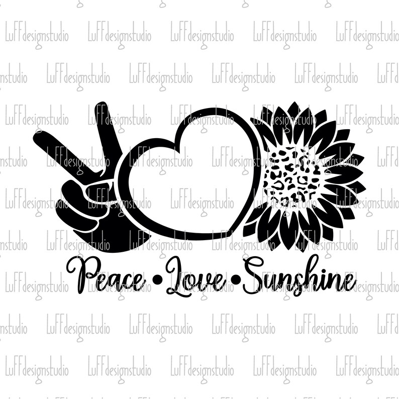 Download Peace Love Sunshine SVG Sunflower SVG Sunflower PNG You ...