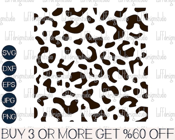 Cheetah Pattern SVG, Leopard Print SVG, Cheetah Print PNG, Animal, Spots, Png, Dxf, Svg Files For Cricut, Sublimation Designs Downloads