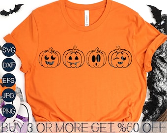 Pumpkin Face SVG, Jack O Lantern SVG, Funny Halloween SVG, Pumpkin Svg, Popular Svg, Png, Svg File for Cricut, Sublimation Designs Downloads